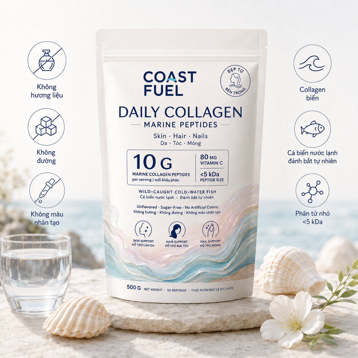 Collagen Biển cho Da, Tóc & Móng