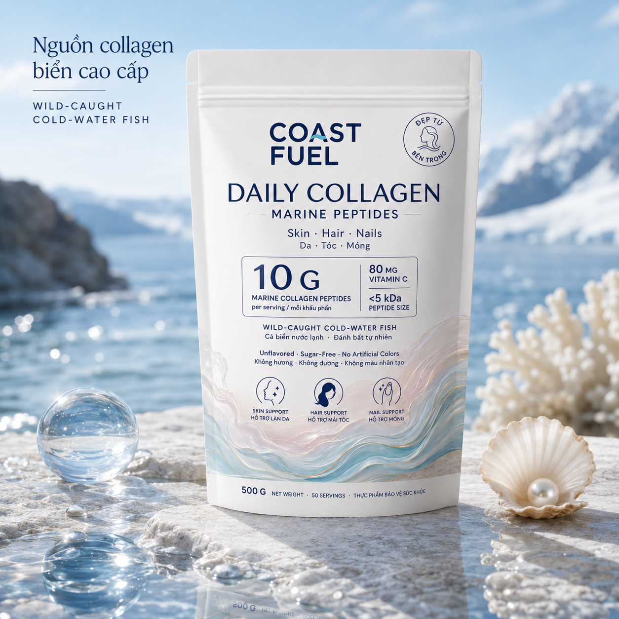 Collagen Biển cho Da, Tóc & Móng