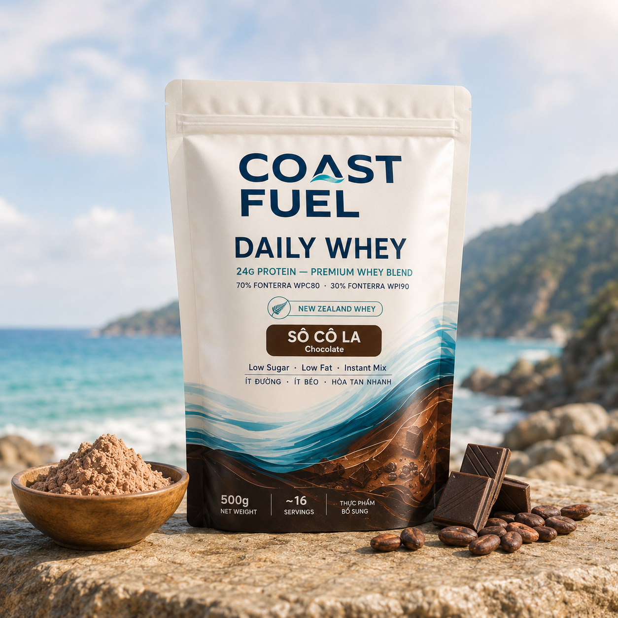 Daily Whey — 24g Protein từ blend cao cấp New Zealand
