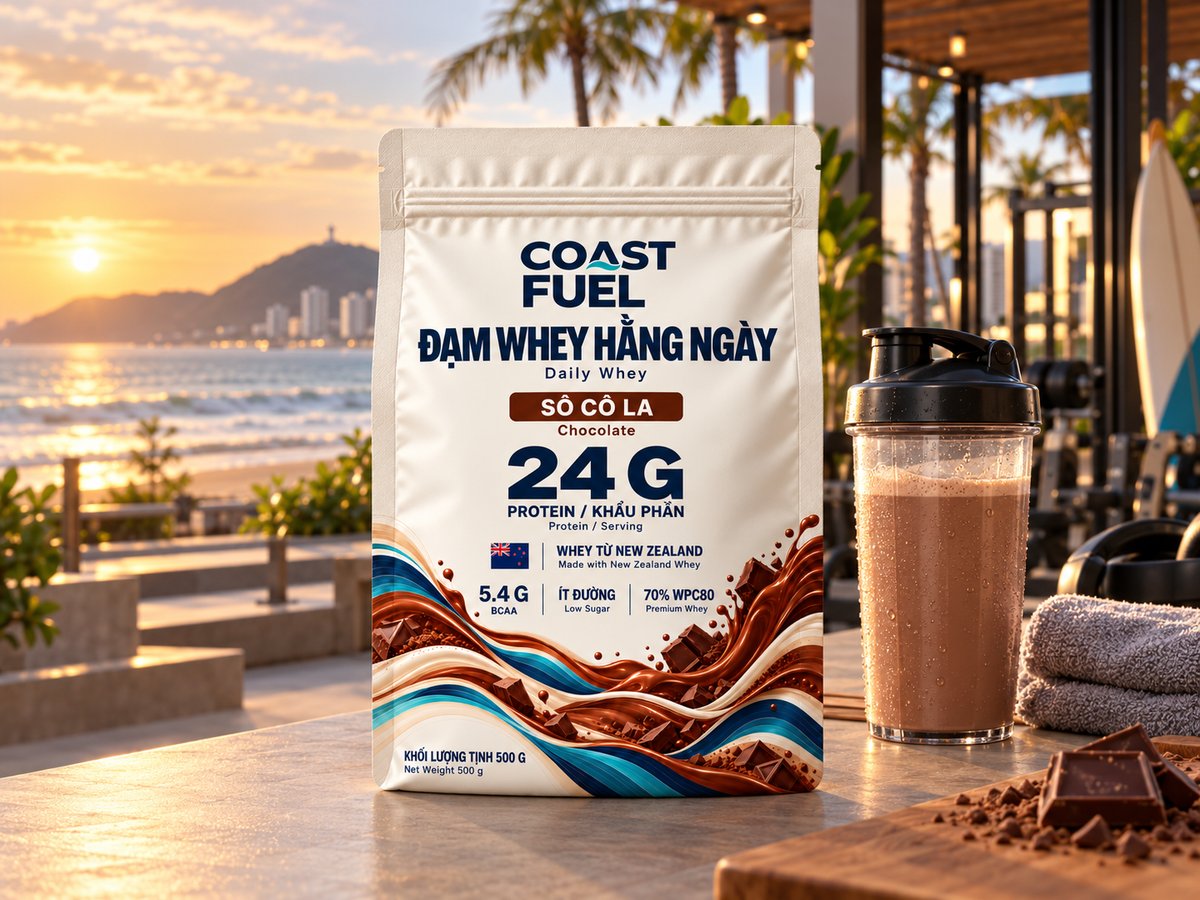 Daily Whey 24g Protein từ blend cao cấp New Zealand